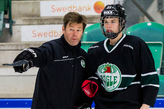 Rögles huvudtränare Gunnar Persson och Victor Laz