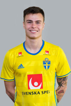 Melker Hallberg, spelare i Sveriges fotbollslandslag