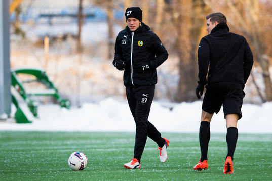 Hammarbys Isac Lidberg och Richard Magyar