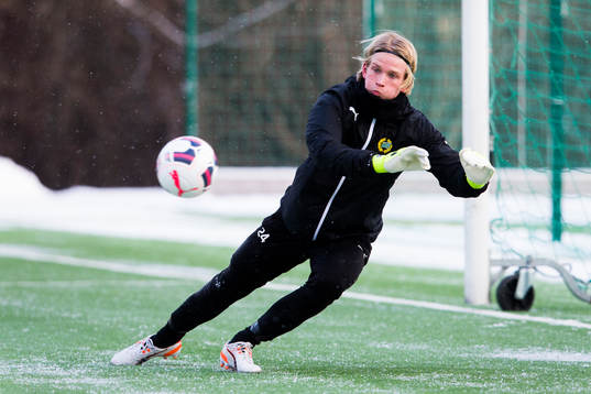 Hammarbys målvakt William Eskelinen