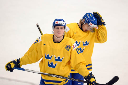Sveriges Anton Karlsson och Rasmus Asplund deppar