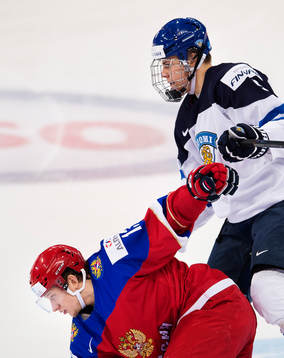 Rysslands Alexander Polunin och Finlands Jesse Puljujärvi