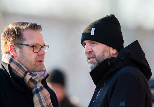 s VD Mikael Ahlerup och sportchef Björn Wesström (h)