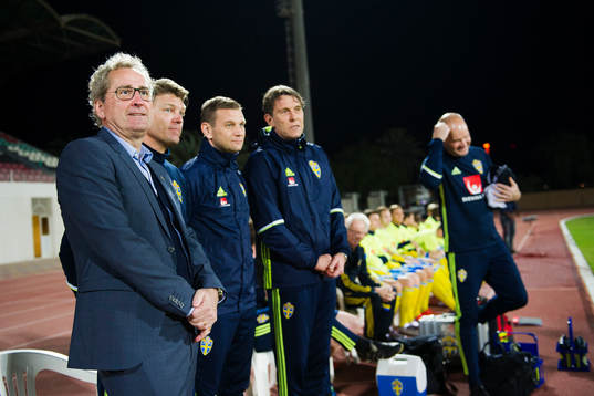 Sveriges förbundskapten Erik Hamrén, player manager