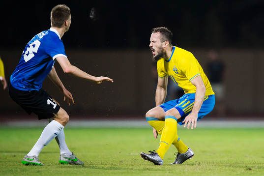 Sveriges Emir Kujovic får ont