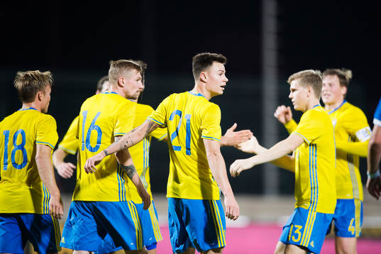 Sveriges Nicklas Bärkroth, Sebastian Eriksson, Melker