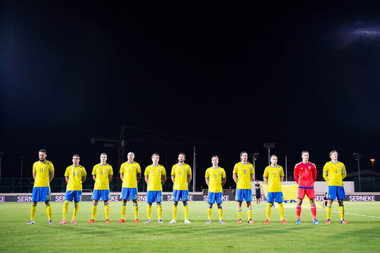 Sveriges Emir Kujovic, Christoffer Nyman, Viktor Claesson,