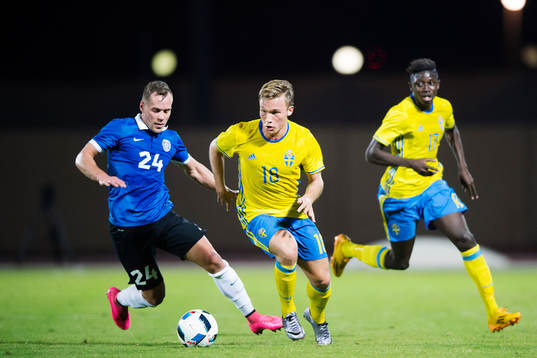 Estlands Andre Frolov och Sveriges Nicklas Bärkroth samt