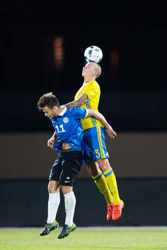 Estlands Rauno Sappinen och Sveriges Sebastian Holmén