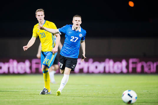 Sveriges Gustav Engvall och Estlands Andreas Raudsepp