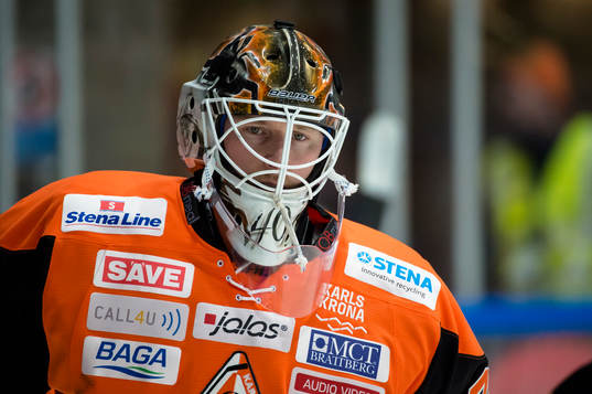 Karlskronas målvakt Johan Holmqvist