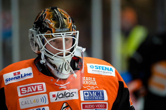 Karlskronas målvakt Johan Holmqvist