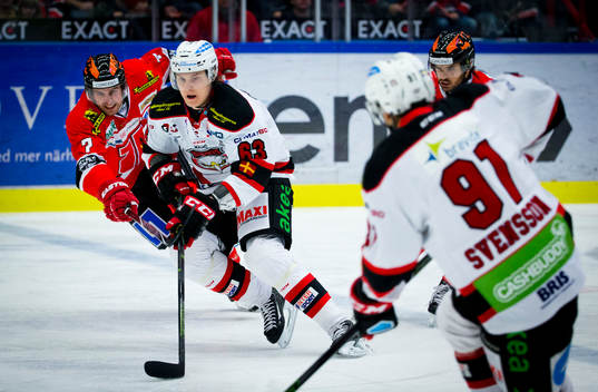 Malmö Redhawks Fredrik Händemark och Örebros Alexander