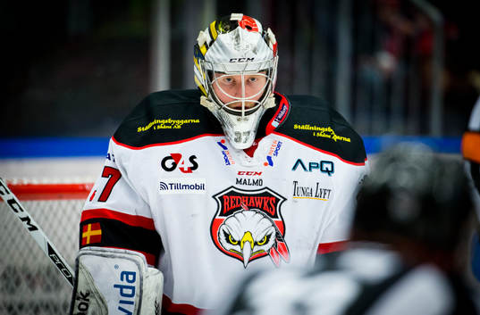 Malmö Redhawks målvakt Jonas Gunnarsson
