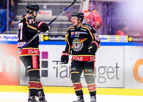 Luleås Toni Rajala(h) jublar