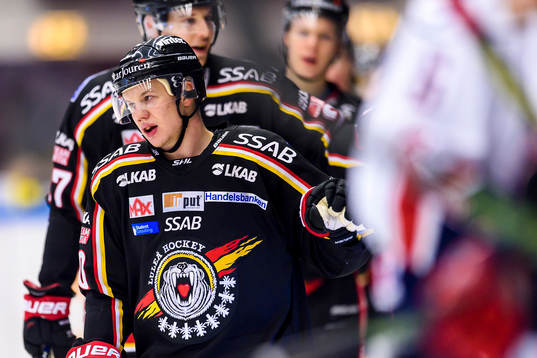 Luleås Toni Rajala jublar