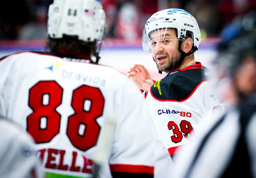 Malmö Redhawks Eric Himelfarb jublar