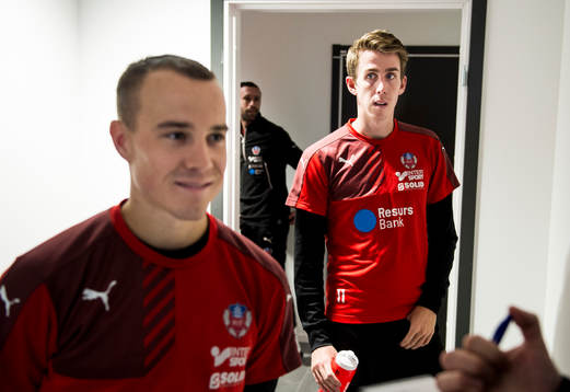 Helsingborgs Carl Wede och Adam Eriksson