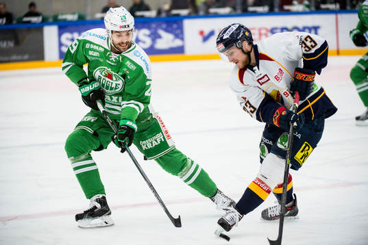 Rögles Ludvig Rensfeldt och Djurgårdens Linus Hultström