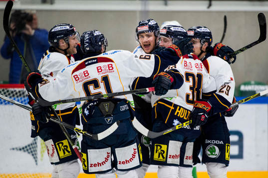 Djurgårdens spelare jublar