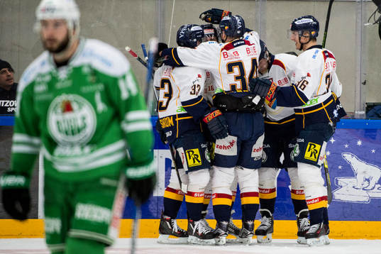 Djurgårdens spelare jublar