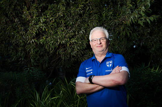 Finlands förbundskapten Hans Backe