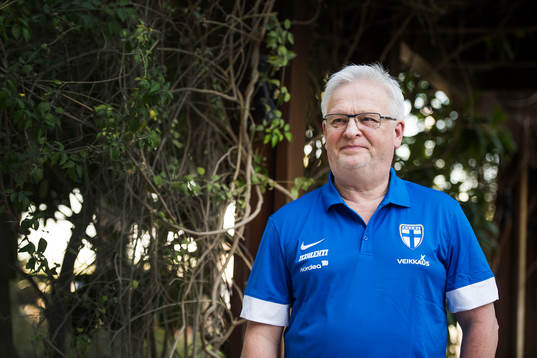 Finlands förbundskapten Hans Backe