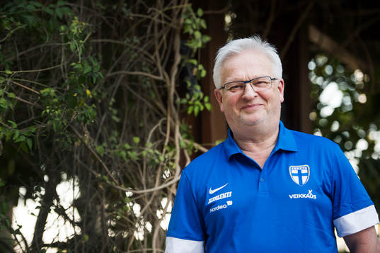 Finlands förbundskapten Hans Backe
