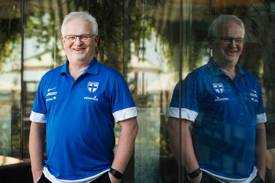 Finlands förbundskapten Hans Backe