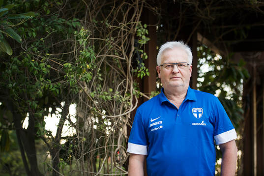 Finlands förbundskapten Hans Backe