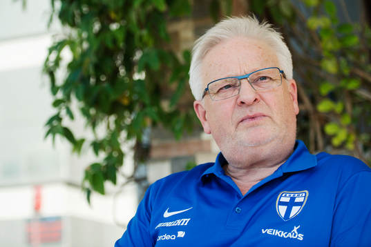 Finlands förbundskapten Hans Backe