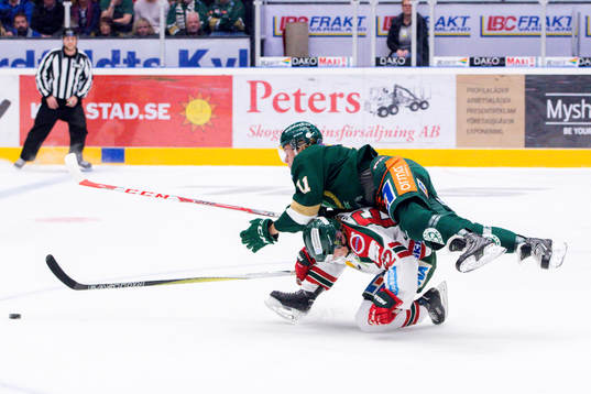 Frölundas Artturi Lehkonen och Färjestads Joakim Nygård