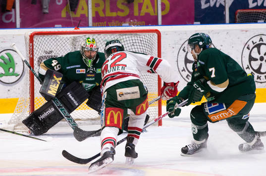 Frölundas Artturi Lehkonen och Färjestads Jonas Holös