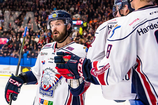 Linköpings Niklas Persson jublar