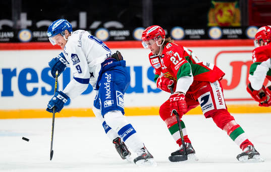 Leksands Lukas Ericsson  och Moras Olov Lundqvist