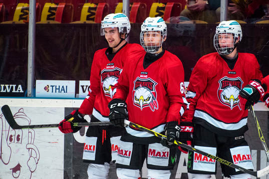 Malmö Redhawks Martin Fehervary och Filip Lennström