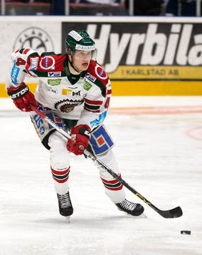 Frölundas Jacob Larsson i action