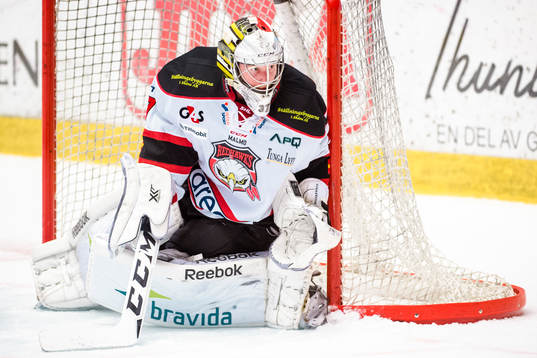 Malmö Redhawks målvakt Jonas Gunnarsson