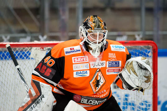 Karlskronas målvakt Johan Holmqvist