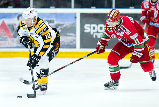 Skellefteås Adam Pettersson och Modos Gustav Possler