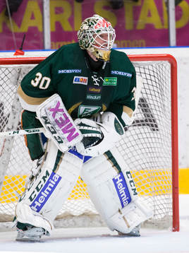Färjestads målvakt Lars Haugen