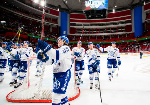 Leksands spelare tackar fansen