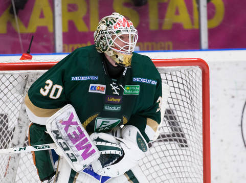 Färjestads målvakt Lars Haugen