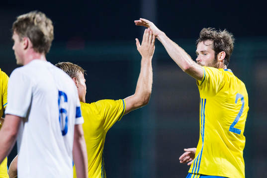 Sveriges Emil Salomonsson jublar
