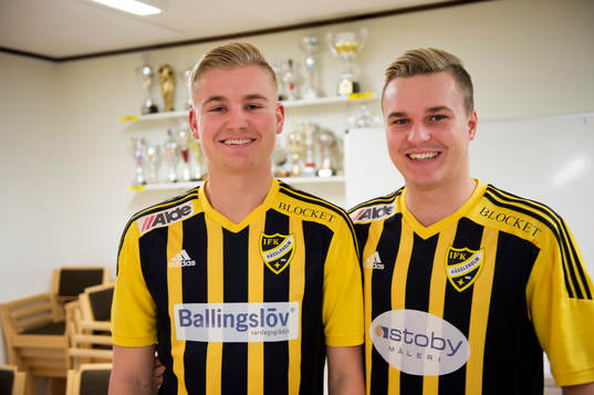 IFK Hässleholms Linus Svensson och Danny Gunnarsson i