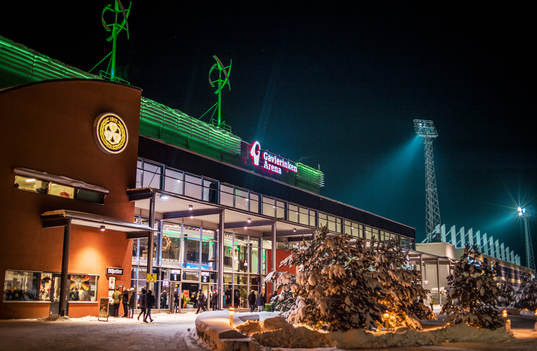 Entrén till Gavlerinken Arena före ishockeymatchen i SHL