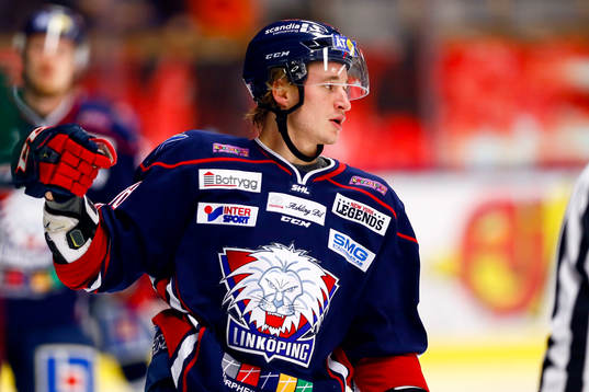 Linköpings Jacob Lilja jublar