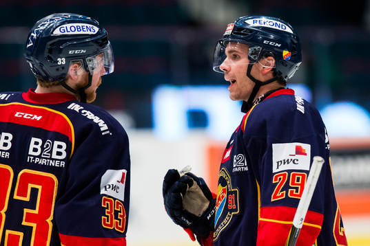 Djurgårdens Linus Hultström och Matt Anderson