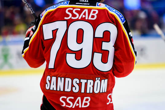 Luleås Jan Sandström bär tröjnummer 793