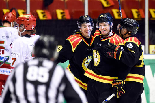Brynäs Anton Rödin, Nick Johnson och Pathrik Westerholm